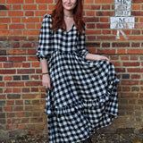 The Macro Gingham Felicity Dress