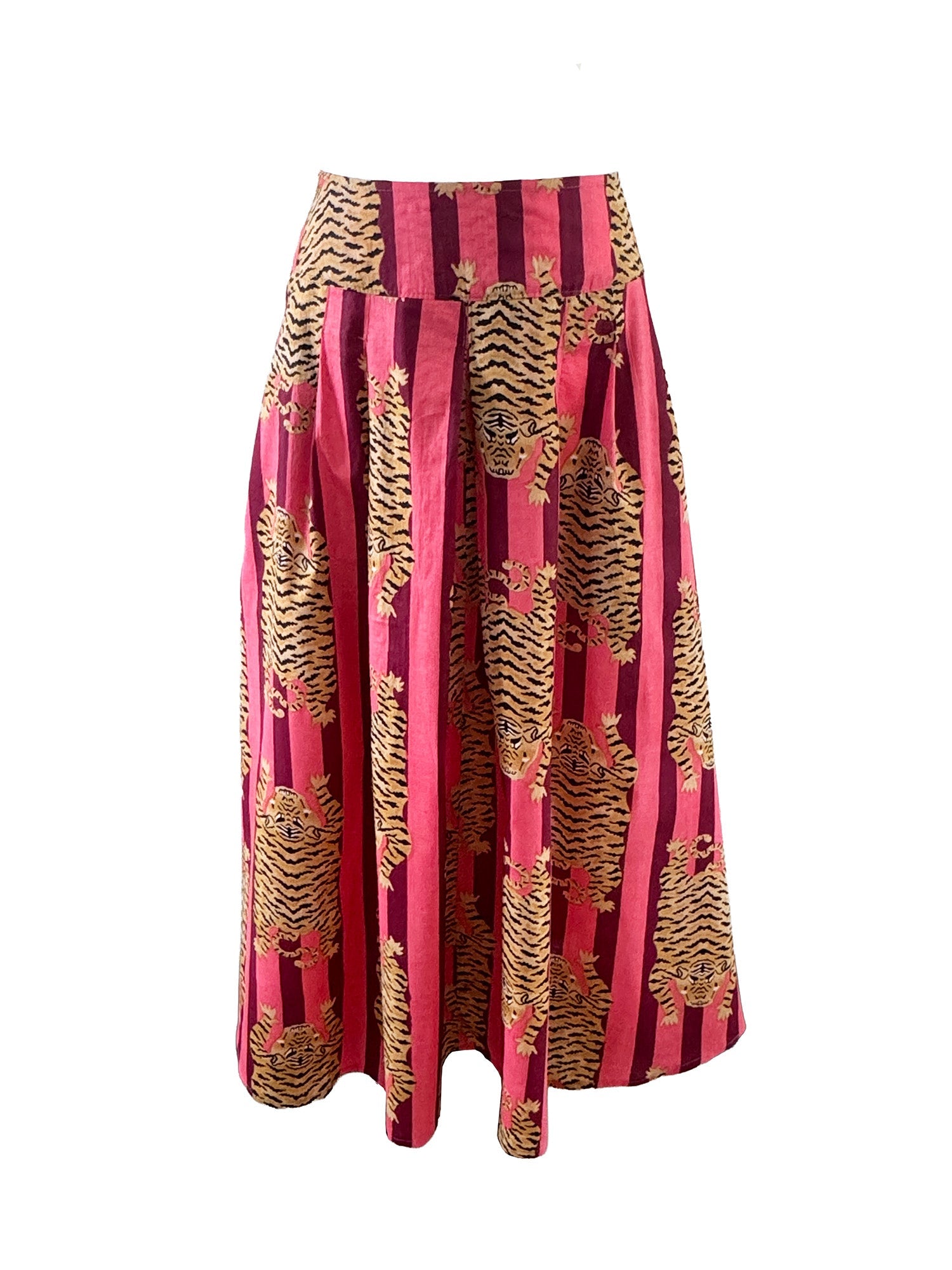Tiger Print Midi Skirt by The Well Worn
