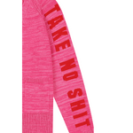 Do No Harm Take No Shirt Organic Cotton Cardigan in Hibiscus Cardigan Black & Beech