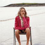 Do No Harm Take No Shirt Organic Cotton Cardigan in Hibiscus - Pre Order Cardigan Black & Beech