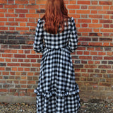The Macro Gingham Felicity Dress