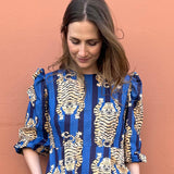 The Ada Dress With Tiger Print