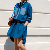 Etta Oversized Shirtdress in Japanese Denim Cotton