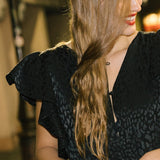 Leopard Jacquard Maxi Dress
