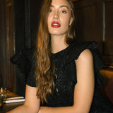 Leopard Jacquard Maxi Dress