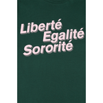 Liberté, Egalité, Sororité® Forest Green T-Shirt T-shirts Black & Beech