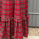 The Rosalie Dress in Red Tartan