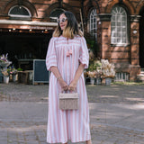 Margot Dress in Candy Striped Cotton