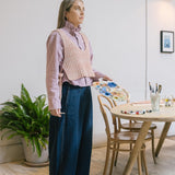 Eccleston Knit Tabard in Coral