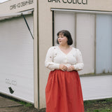 Red Cotton Tina Skirt