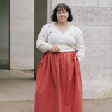 Red Cotton Tina Skirt