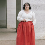 Red Cotton Tina Skirt