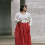 Red Cotton Tina Skirt
