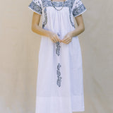 Kaftan Bandana Embroidery White