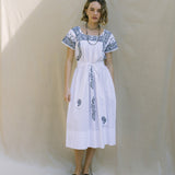 Kaftan Bandana Embroidery White