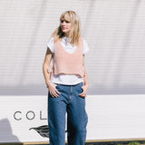 Eccleston Knit Tabard in Coral