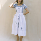 Kaftan Bandana Embroidery White