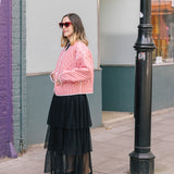 Micro Polka Dot Eclipse Skirt