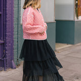 Micro Polka Dot Eclipse Skirt