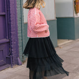 Micro Polka Dot Eclipse Skirt