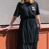 Micro Polka Dot Eclipse Skirt