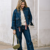 Denim Jean with Patch Pockets and a Bootcut Leg