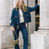 Denim Jean with Patch Pockets and a Bootcut Leg