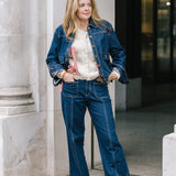 Denim Jean with Patch Pockets and a Bootcut Leg