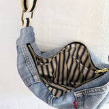 The Charlie Crossbody Bag in Denim