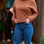 Made from brushed organic cotton, the Winnie Jumper by Onesta is so comfortable that once you put it on you won’t want to take it off! Perfect for the changing seasons, it is exceptionally soft, snug, and warm. Featuring a high roll neck, deep cuffs and a dropped hem, you will be reaching for this jumper time after time this autumn winter!  100% organic cotton; Made in Wales by Onesta.