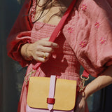 Dinky Upcycled Leather Handbag Tutti Fruity by LPOL