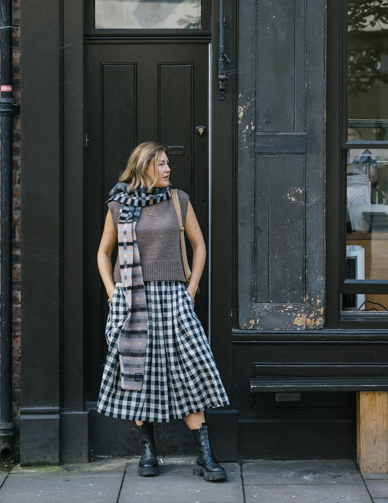 Brushed Scarf in Bark Colours by Quinton + Chadwick