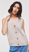 Kyle Knitted Vest Oatmeal by Aligne