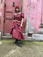 Red Stewart Tartan Rosa Skirt
