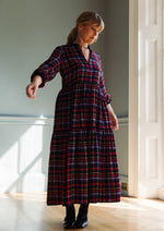 Camden Passage Dress In Tartan Brights by Justine Tabak
