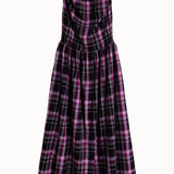 Celia Cowl Neck Maxi Dress in Berry & Black