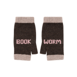 Book Worm Mittens in Cocoa with Calamine