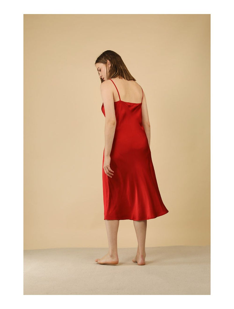 Audrey Dress In Red by Lora Gene