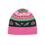 Fairisle Beanie in Bubblegum