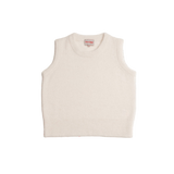 Julia Alpaca Knitted Vest in White