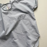 Sailor Smock Top in Green and White Stripe