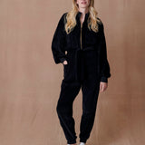 Ceto Velour Jumpsuit
