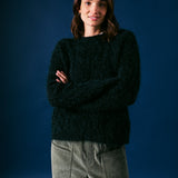 Cara Cable Knit Jumper in Green