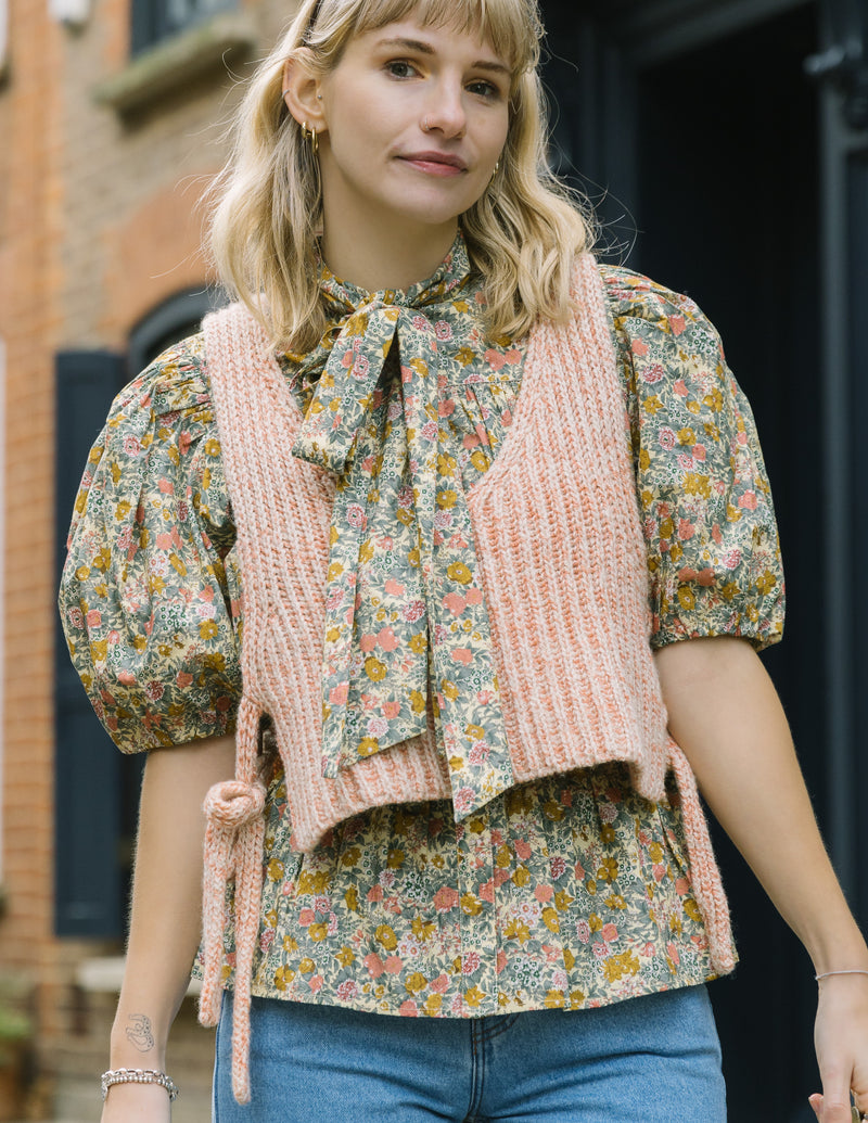 Ella Bow Blouse in Summer Meadow by House of Disgrace