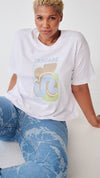 Organic Cotton T-shirt with Elle Guest Print by Fanfare