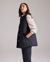 Quilted Gilet in Black by Cape Cove