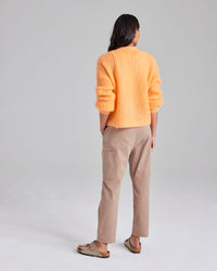 Sirena Italian Cardigan in Apricot by Cape Cove