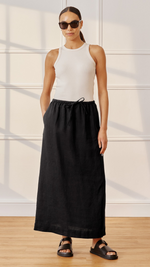 Linen Skirt by Albaray