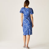Dahlia Dress Blue Wave