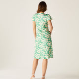 Dahlia Dress Green Floral